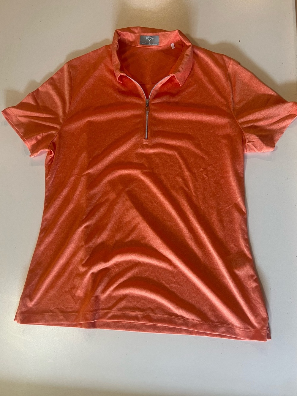 Callaway Women's Coral Short-Sleeve Zip Polo